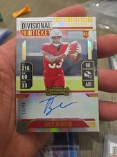 Trey Benson Rookie Auto #/99 Divisional Ticket - 2024 Panini Contenders #119