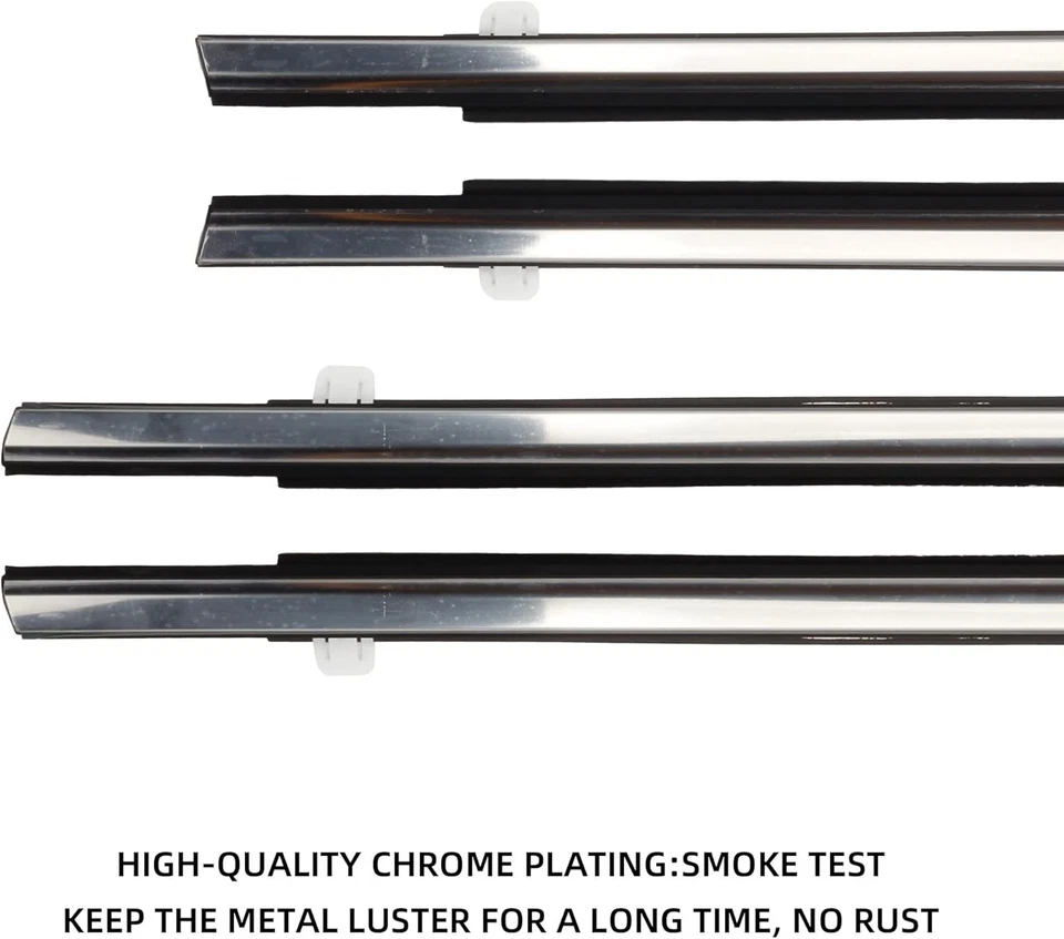 4 piezas Burlete de ventana moldura para Honda Accord sedán 4 puertas 2008-2012 Foto 2 de 4