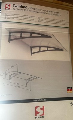Schulte Twinline Vordach   Neu & Originalverpackt