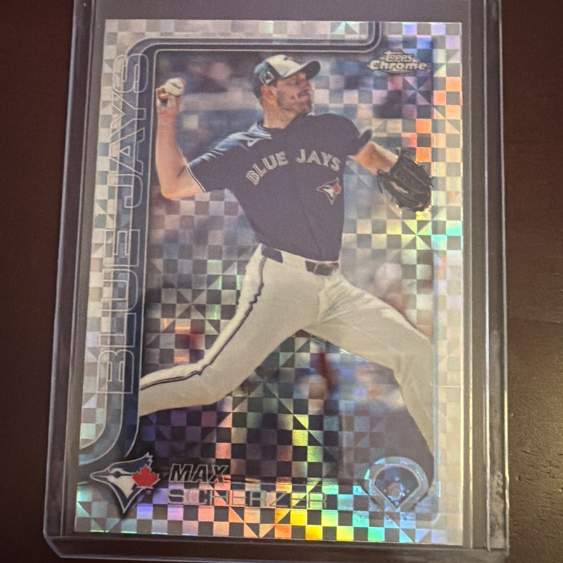 2025 Topps Chrome Baseball Max Scherzer #260 X- Fractor