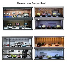 Diorama 1/43/64 modello showroom LED modellino auto garage scena parcheggio modello DE