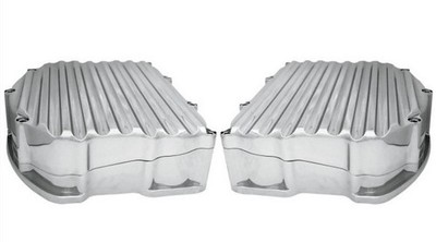 Covingtons [C1282-C] Finned Panhead-Style Valve Cover Chrome
