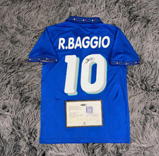 Maglia/Maglietta Roberto Baggio FIRMATA Italia Home Mondiali - COA - 1994 Retro