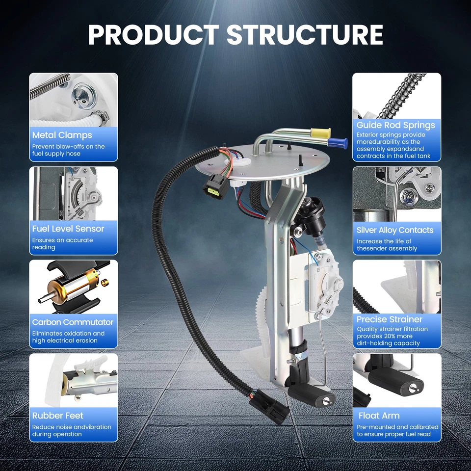 Fits 2001-2002 Ford Explorer Sport 4.0L V6 Fuel Pump Module Assembly E2332S Foto 2 de 4