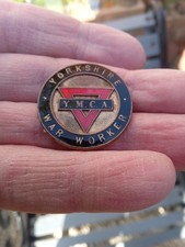 WW2 Home Front Yorkshire YMCA War Worker Enamel Badge