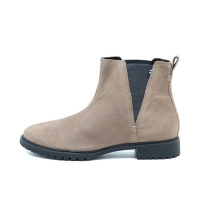 TOMS Damen Chelsea Boot Stiefeletten Beige Wildleder Sohle Boots EU 38.5