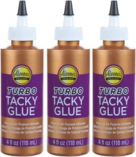 Turbo Tacky Glue for Crafts in Always Ready Bottle, Strong Bond Adhesive, Nontox
