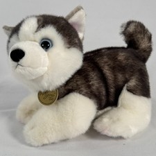 Aurora Miyoni Tots Husky Puppy Plush Stuffed Animal Blue Eyes 10-11 Inch