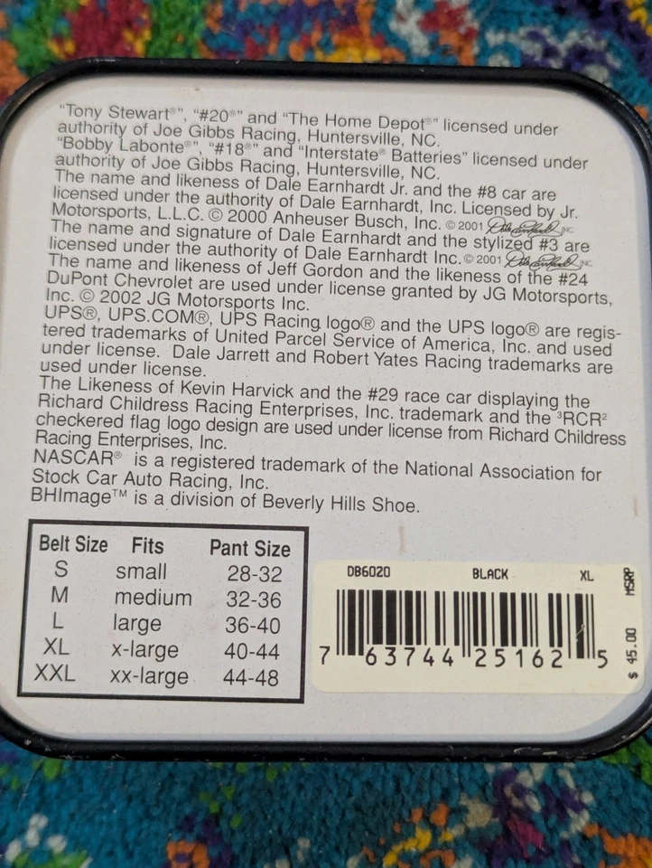 Sujetador Tony Stewart vintage nuevo imagen cinturón de cuero talla XL 40-44 Foto 2 de 4