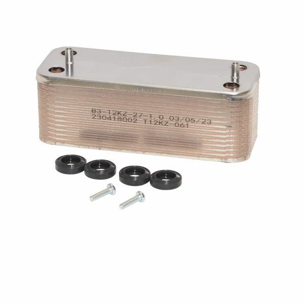 Échangeur à plaques DIFF pour chaudière Viessmann 7831659 à 26 plaques en acier inox