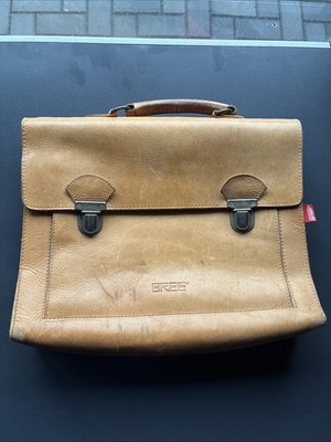 BREE Satteltasche Schultasche Naturleder