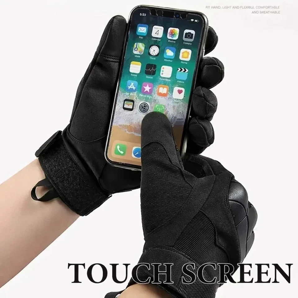 Gants Moto Écran Tactile Imperméables Respirants Antidérapants Unisexe Vélo Scoo - Photo 4/4