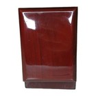 Rare Vintage Neiman Marcus Logo Polished Mahogany Jewelry Holder Box Elegant  — photo 3