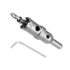 Hole Saw 22mm Cutting Diameter Carbide Tipped Tooth Hole Cutter Drill Bit 1Pcs