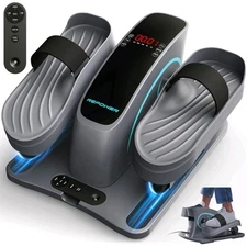 Under Desk Elliptical Electric Leg Exerciser, Quiet Seated Pedal Exerciser