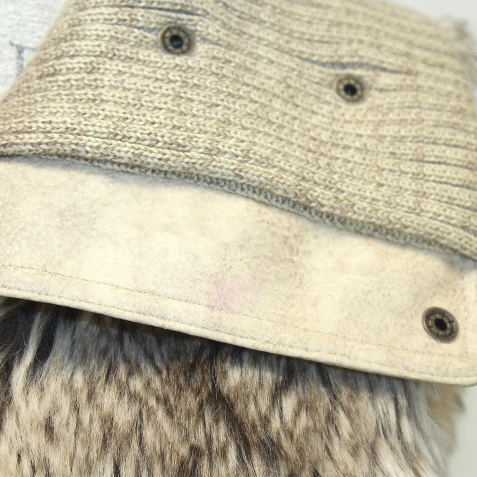 Chaleco de piel para mujer ARDEN B. Faur cinturón botón bolsillo exterior Huntercore Y2K pequeño Foto 3 de 4