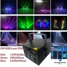 DJ Party 5W Laser Light Phone APP Control RGB Dynamic ILDA Animation Lazer Show