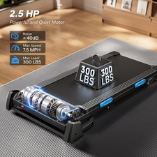 MERACH T12 Foldable Treadmill Auto Incline 15%, 0.8-12 km H Walking Pad App 7