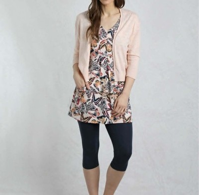 WEIRD FISH INDUS BUTTERFY FLORAL JERSEY TUNIC SIZE 14 (REF 118)