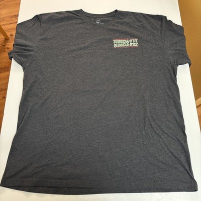 Kinda Fit Kinda Fat Men s 4XL Charcoal Gray T-Shirt Bobo Fit Bobo Fat Star Wars
