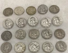 $10 1951-1963 Franklin Half-Dollars - 90% Silver 20-Coin Roll - Silver Bullion