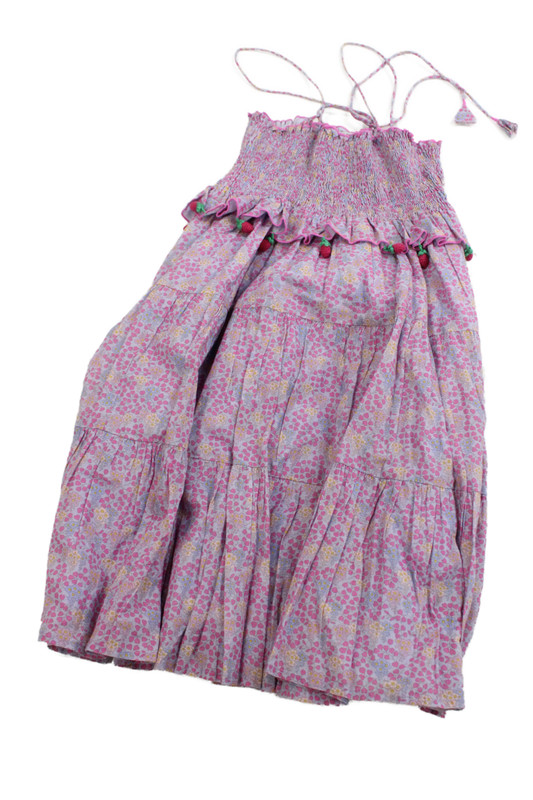Nellystella Childrens Girls Floral Print Sleeveless Dress Multi Colored Size 8