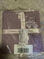 Victoria's Secret Glow Waffle Henley Jogger Pajama Set Size M, New Purple