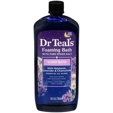 Dr Teal's Foaming Bath, Lavender  Chamomile, Melatonin, Sleep Bath 34 Fl Oz