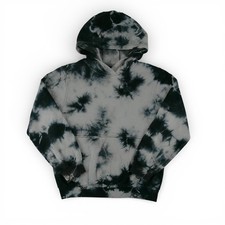 Nike Hoodie Boys Youth Large Gray Black Tie Dye Kids Pullover Athletic Casual