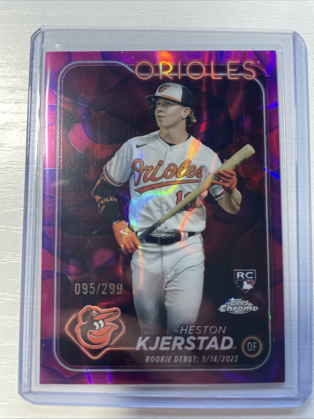 2024 Topps Chrome Update Series - Rookie Debut Heston Kjerstad #USC120 Magenta &