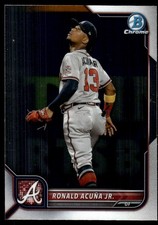 Ronald Acuna Jr. 2022 Bowman Chrome #58 Braves MLB READ FREE SHIP AutographDen