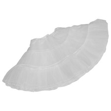 Durable Bonefree Petticoat Skirt White Tulle Underskirt for Wedding Dresses