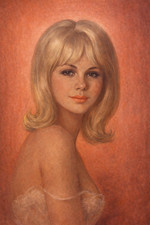 Vladimir Tretchikoff - Diane Elegant Female Portrait Refined Mid Century Modern