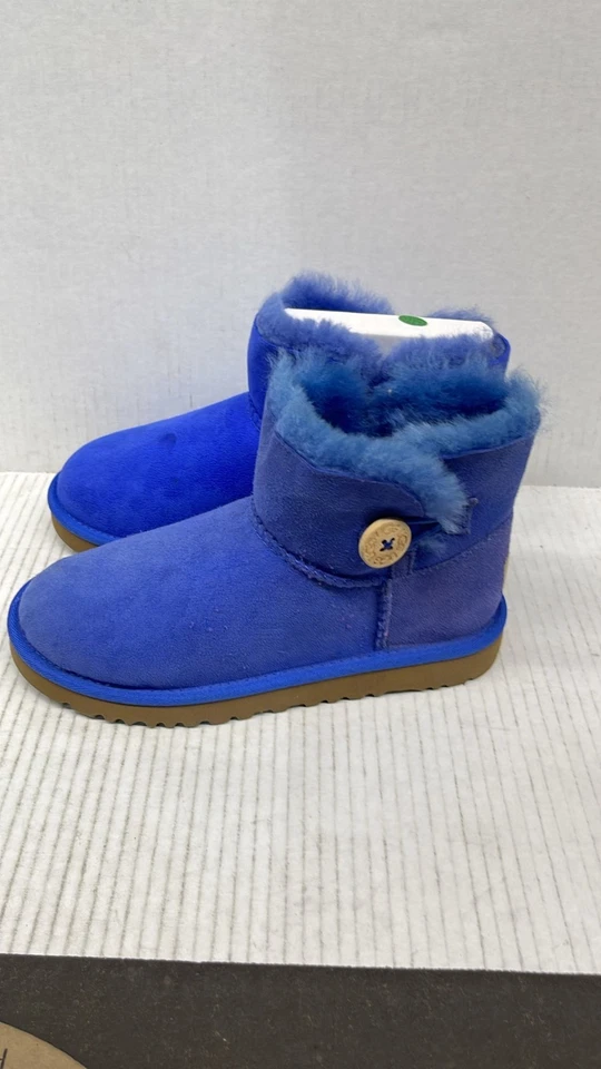 Uggs Niños Mini Bailey Botón Niños Pequeños 1000788Y-K/SPRB Azul EE. UU. Talla 2 Foto 2 de 2