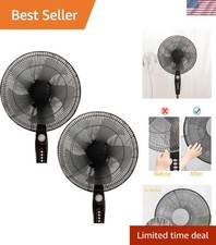 Lightweight Round Fan Guards, Washable Dust Covers for Child Safety  2 Pack