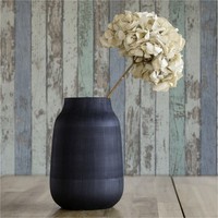 Tapete Holzoptik Vliestapete Blau Braun Wohnzimmer Schlafzimmer KüChe