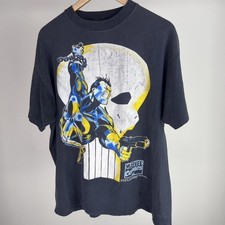 Vintage 1993 Marvel Comics Punisher graphic black t-shirt comics size x large