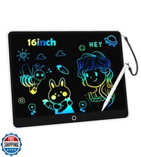 LCD Writing Tablet Doodle Board, 16inch Colorful Drawing Tablet Writing Pad,