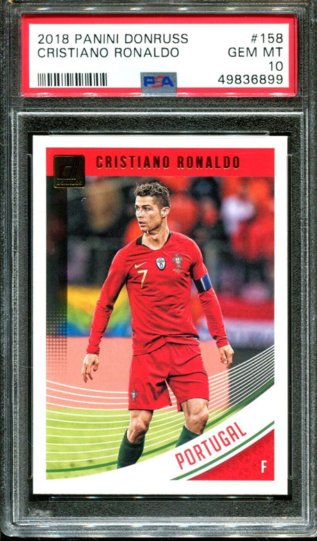 2018 Panini Donruss #158 Cristiano Ronaldo PSA 10 ⚽️💥