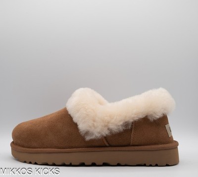 UGG Women's Nita Suede Sheepskin Slip-On Slippers – Chestnut