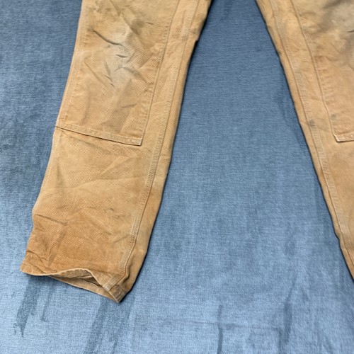 VTG Carhartt USA Made Double Knee Dungaree Carpenter Pants Mens 30x30 Brown by Carhartt, $58.49 - Photo 9