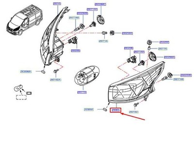 Nissan NV300 Primastar X82 Scheinwerfer vorne links LHD 2606000Q1L NEU ORIGINAL
