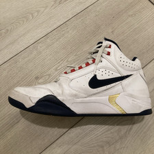 Nike Air Flight Lite Mid Olympic USA White Navy Blue Gold DJ2518-102 sz 9