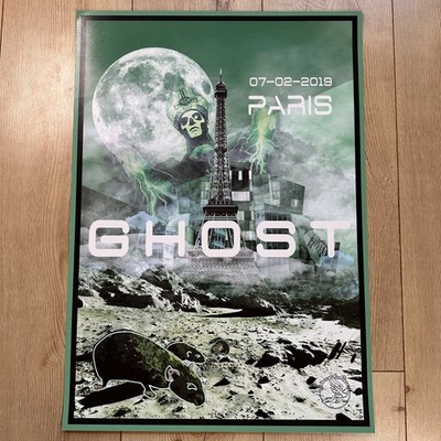 Ghost 2019 Le Zenith Paris France Original Concert Poster Rare Limited Edition