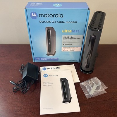 Motorola MB8600 DOCSIS 3.1 Cable Modem 6000 Mbps 32x8, 1x Gigabit Ethernet