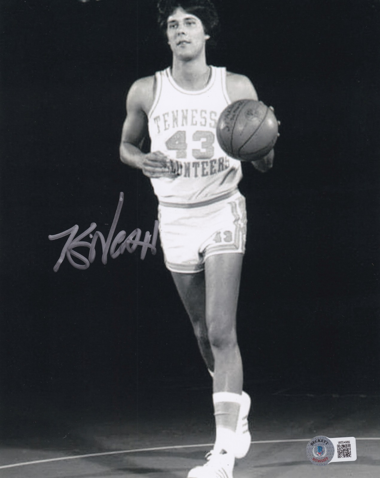 Kevin Nash Autographed Signed nWo Tennessee Volunteers Basketball 8x10 Photo BAS COA WWE WCW TNA 