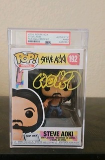 Steve Aoki Signed Funko Pop #192 AUTO DIN MAK Little John Vegas Legend PSA/DNA