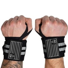 Weightlifting Wrist Wraps 18 Heavy Duty Thumb Loop Strength Training Gymreapers
