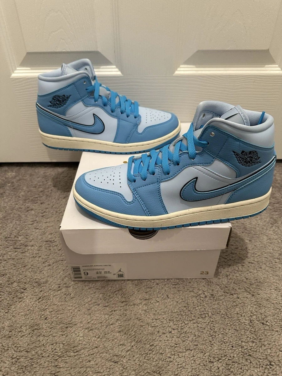 Preços baixos em Jordan 1 SE Mid Ice Blue W | eBay