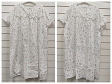 MARLON LADIES LIGHT SUMMER 100% COTTON FLORAL NIGHT DRESS UK SIZES 20-24  L: 45"